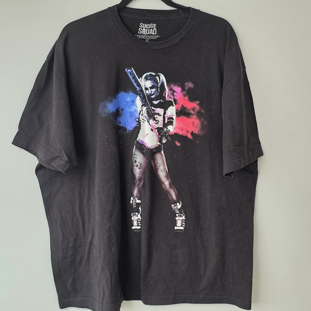 Suicide Squad Harley Quinn Graphic Tee Black T-Shirt Size 2XL